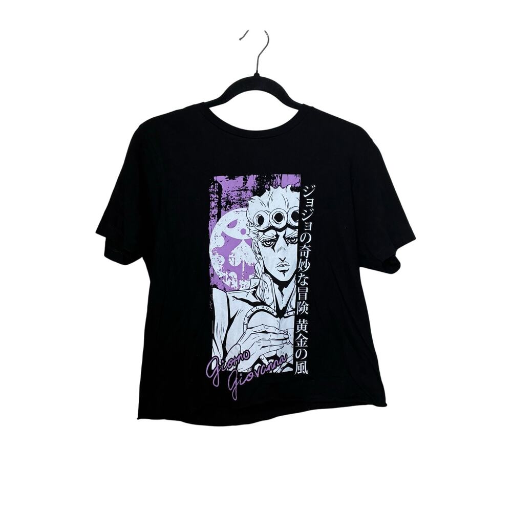 Viz Media Jojo's Bizarre Adventure Golden Wind Anime Black Crop Cotton Top US M